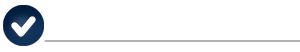 checkmark in circle with gray rule
