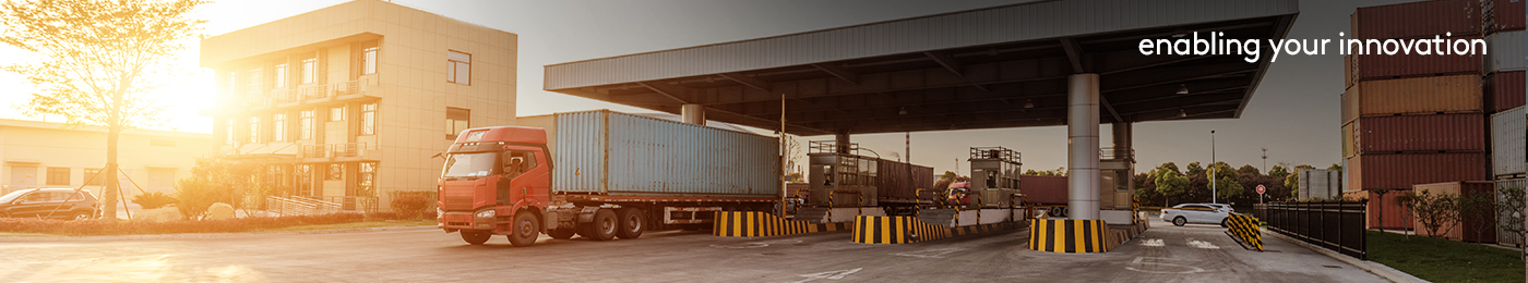 Truck Scales - Industrial Container yard for Logistic Import Export business