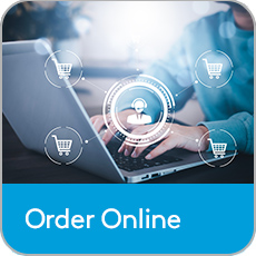 hands typing on laptop computer - Order Online