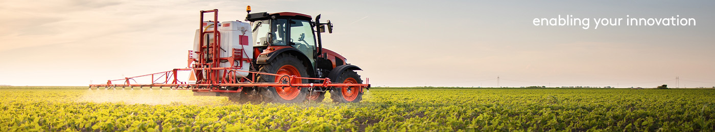 tractor plowing a field