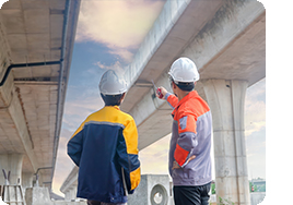engineers Inspecting bridge